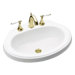 Leighton Self-Rimming Bathroom Sink with 8" Centers