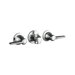 Triton Wall Mounted Bathroom Sink Faucet with Double Lever Handles
