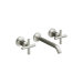 Purist Wall Mounted Bathroom Faucet with Double Cross Handles