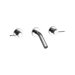 Stillness Wall Mounted Bathroom Faucet with Double Lever Handles