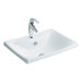 Escale Self-Rimming Bathroom Sink with Single Hole Faucet Drilling