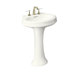 Leighton Pedestal Bathroom Sink with Drilling Hole Options