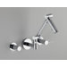 Karbon Wall Mounted Bathroom Faucet with Double Lever Handles