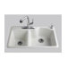 Wheatland Offset Self Rimming Double Kitchen Sink