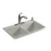 Anthem(R) Cast Iron Self-Rimming Sink with Three-Hole Faucet Drilling