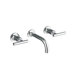 Purist Wall Mounted Bathroom Faucet with Double Lever Handles