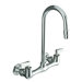 Triton Double Lever Handle Utility Sink Faucet with Gooseneck Spout