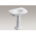 Bancroft 30" Pedestal Bathroom Sink with Single Faucet Hole