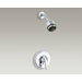 Coralais Shower Faucet Trim with Lever Handle and Mastershower 3-Way Showerhead