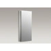 Catalan 36" H Aluminum Single-Door Medicine Cabinet with 107 Degree Hinge