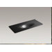 Iron/Impressions 49" Vanity-Top Bathroom Sink
