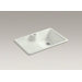Carrizo Top-Mount High/Low Single-Bowl Kitchen Sink with Single Faucet Hole
