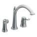 Savvy One Handle Widespread High Arc Kitchen Faucet with Convenient Side Spray