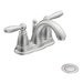 Brantford Two Handle Centerset Low Arc Bathroom Faucet