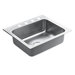 Camelot  25" x 22" Single Bowl Drop-In Sink