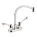Commercial Two Handle Centerset Bar Faucet with IPS Threads and Wrist Blade