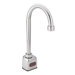 Gooseneck Single Hole Electronic Faucet Less Handles