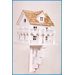 Classic Series Novelty Cottage Bird House with Bracket