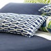 Graphic Traffic Links Double Boudoir Decorative Pillow in Indigo