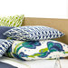 Graphic Traffic Links 26" Decorative Pillow in Indigo