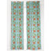 Edelweiss Crewel Window Panel in Aqua