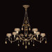 Golden Aura 8 Light Chandelier