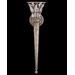 Winter Palace One Light Wall Sconce in Antique Silver