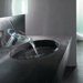 Hansamurano Single Hole Waterfall Bathroom Faucet with Single Handle
