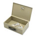 Security Chest, w/2 Keys, Steel, 12-3/4"x8-1/4"x3-3/4", Gray