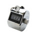 Tally Counter w/ Finger Ring, Silver