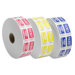 Ticket Roll, Double w/Coupon, 2000/RL, White