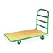 Heavy-Duty Platform Truck, 1400 lb Capacity, 30"x60"x48", Green