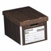 Storage Box, Medium-Duty, Letter/Legal, 12"x15"x10", Woodgrain