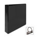 Round Ring View Binder, 1-1/2"Capacity, 11"x8-1/2", Black