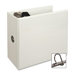 Slant Ring View Binder, w/ Spine Hole, 5" Cap., 11"x8-1/2", White