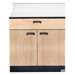 Treatment Cabinet, 1 Drawer, 30"x16"x30", Oak