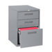 Lorell 20" Box/Box/File Mobile Pedestal Files, Light gray