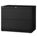 Lorell 42" 2-Drawer Lateral Files, Black