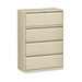 Lorell 36" 4-Drawer Lateral Files, Putty