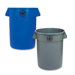 Heavy-duty Trash Container, Gray