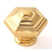 Geometric 1.25" Knob with Solid Brass Construction