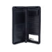 Capital Leather Zip Travel Organizer in Black