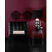 Damask Peel and Stick Wall Decal in Black