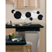 Chalkboard and Dry Erase Dots Peel and Stick Wall Decal in Black / White