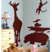 Megapacks Animal Silhouettes Peel in Brown and Stick Giant Wall Decal