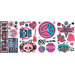 Girls Rock-n-Roll Peel and Stick Wall Decals