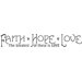 Faith, Hope and Love Peel and Stick Quotable