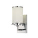 Glass Note  Wall Sconce in Chrome