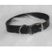 Creased Leather Collar in Black