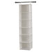 Storage and Organization Six Shelf Organizer with Shelves in Natural